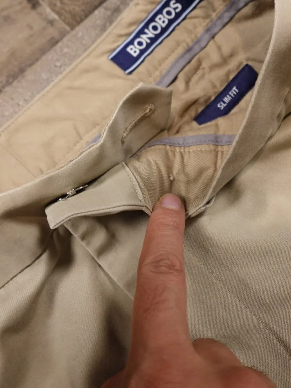 Bonobos Wednesday Slim Fit Chino Pants Men’s 32x34 Khaki Beige 100% Cotton